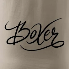 Boxer - nápis okrasný