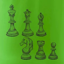 Šachové figúrky kreslené