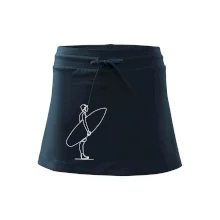 Surfer stojaci jedným ťahom