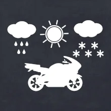 Motorkář za každého počasí - silnice