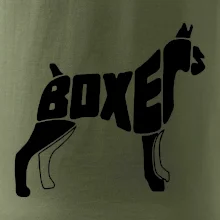 Boxer nápis v tele Boxer nápis v tele