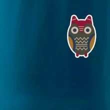 Folklór na prsníku sova