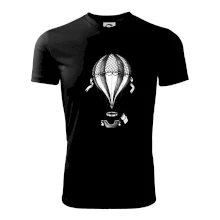 Teplovzdušný balón kreslený