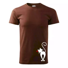 Zamilovaná mačka zozadu