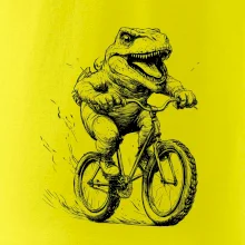 Naštvaný Dinosaurus na bicykli