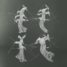 Skrútený stožiar vysokého vedenia