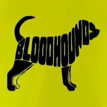 Bloodhound nápis v tele