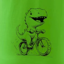 Roztomilý Dinosaurus na bicykli