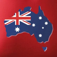 Austrália - vlajka mapa
