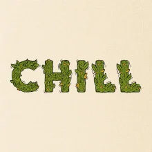 Konopi nápis chill