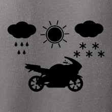 Motorkář za každého počasí - silnice