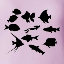 Potápač ryby štvorec