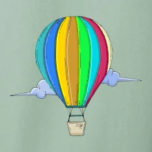 Teplovzdušný balón v oblakoch