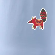 Folklór na prsníku líška