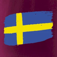 Švédsko vlajka štetkou