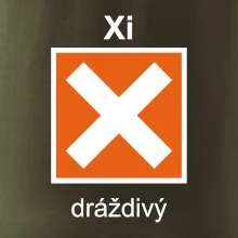 Xi Dráždivý - Výstražná tabuľka na tričku