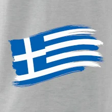Grécko vlajka - štetkou