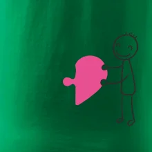 Párové tričká puzzle postavička