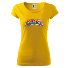 Peace nápis dúhový