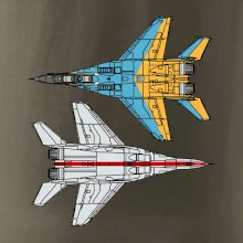 Mig 29 Fulcrum zo spoda a zo shora