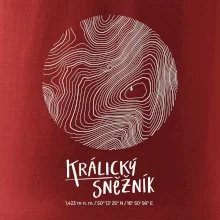 Králický Sněžník - vrstevnice v kruhu