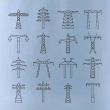 Typy stožiarov vysokého napätia