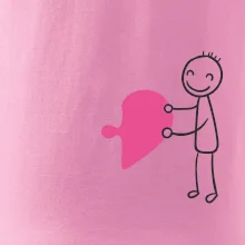 Párové tričká puzzle postavička