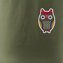 Folklór na prsníku sova