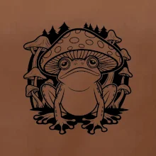 Goblincore čierna hubožaba