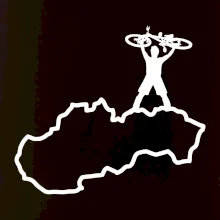 Mapa Slovenska - cyklista