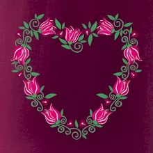 Červené tulipánové srdiečko (Pecka design) Červené tulipánové srdiečko (Pecka design)