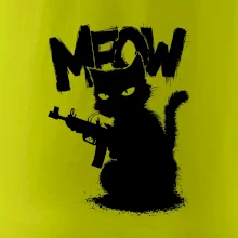 Meow mačka so zbraňou