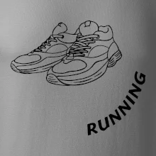 Running nápis šikmo