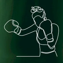 Žena boxerka jedným ťahom Žena boxerka jedným ťahom