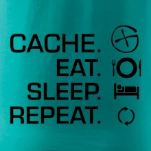Eat sleep repeat Cache