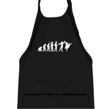 Evolúcia tanec - muž a žena so sukňou