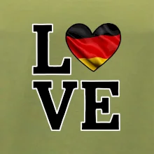 Love Nemecká vlajka