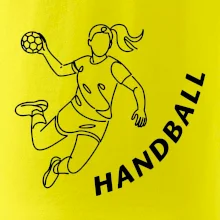 Handball nápis šikmo