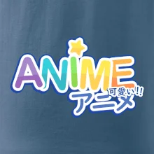 Anime nápis dúhový