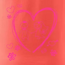 Svadba - kreslené srdce