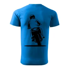 Motorkář na zádech - silnice