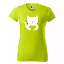 Mačka drží srdce Mačka drží srdce