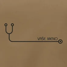 Doktor a sestrička - stetoskop s menom