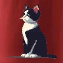 Mourovatá mačka pixel