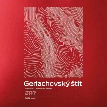 Gerlachovský štít - vrstevnice v obdĺžniku