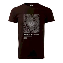 Milešovka - vrstevnice v obdĺžniku