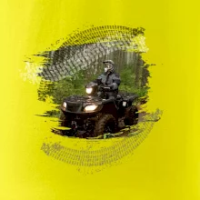 ATV štvorkolka v lese