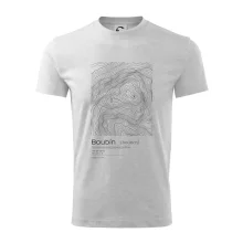 Boubín - vrstevnice v obdĺžniku