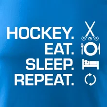 Pozemný hokej eat sleep repeat