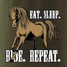 Eat Sleep Ride Repeat Western